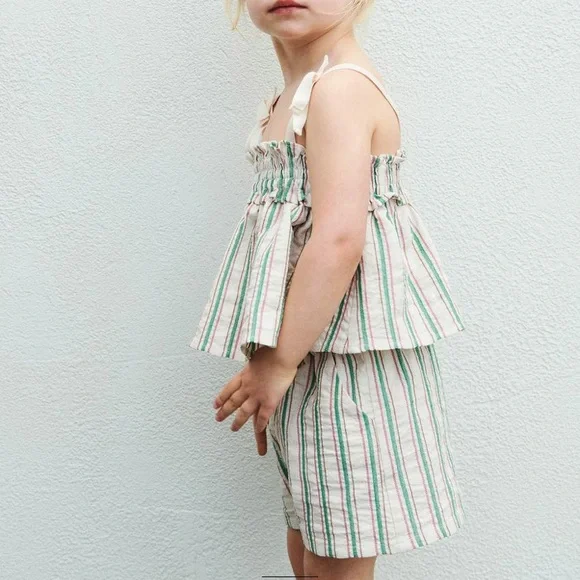 NWT Zara striped matching set 6Y (5-6Y)